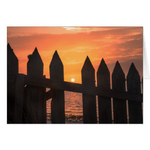 Sunrise through A fence