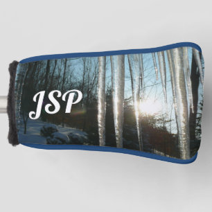 Sunrise Through Icicles Winter Nature Photography Golf Head Cover