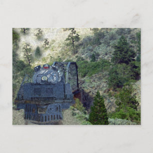 Sunrise Train Postcard