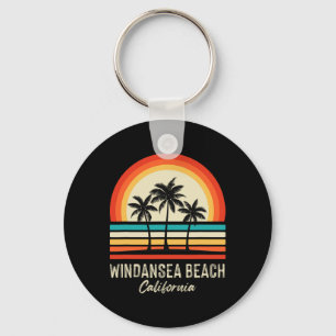 Sunrise Windansea Beach Palm Trees California Summ Key Ring