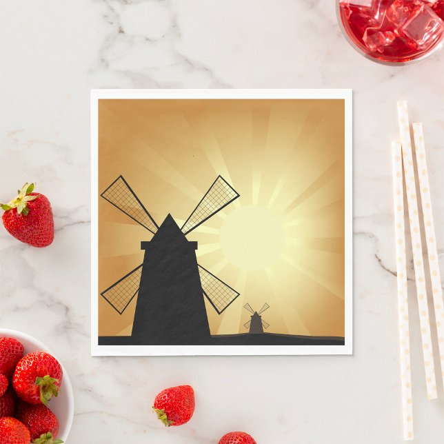 Sunrise Windmills Napkin (Creator Uploaded)