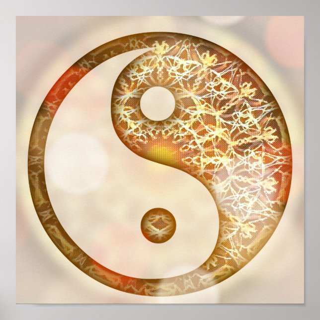 Sunrise Yin Yang Mandala Poster (Front)