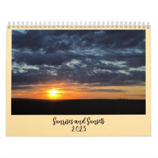 Sunrises and Sunsets 2025 Calendar