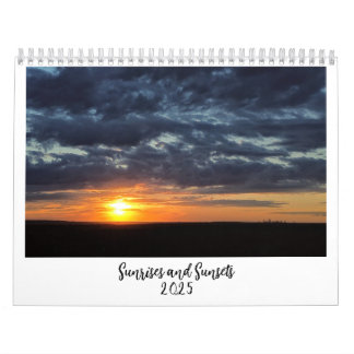 Sunrises and Sunsets 2025 Calendar
