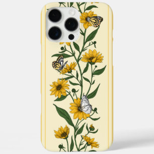 Sunroot floral stripe on off white iPhone 16 pro max case