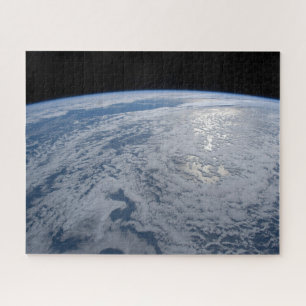 Sun's Glint Beaming On The South Pacific Ocean. Jigsaw Puzzle