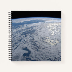 Sun's Glint Beaming On The South Pacific Ocean. Notebook