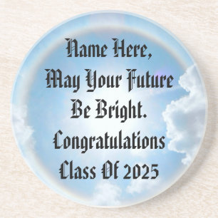 Sun's Halo Graduation Sandstone Coaster