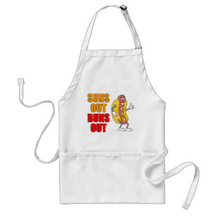 Suns Out Buns Out Funny Hot Dog Apron