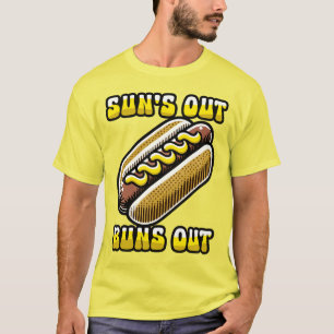 Suns Out Buns Out Funny Hot Dog Summer Food Lover T-Shirt