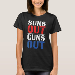 Suns Out Guns Out 4th Of July Bodybuilding T-Shirt