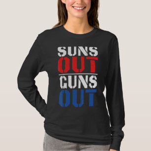 Suns Out Guns Out 4th Of July Bodybuilding T-Shirt