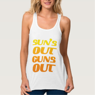 SUN'S OUT GUNS OUT FITNESS AND GYM SINGLET