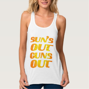 SUN'S OUT GUNS OUT FITNESS AND GYM SINGLET