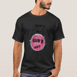 Sun's Out Guns Out Kettlebell Graphic Bodybuildin T-Shirt