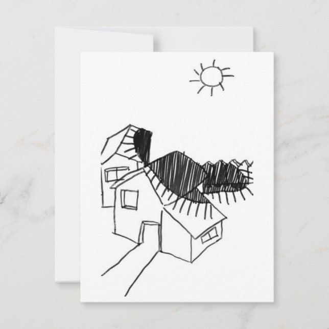 Sun's Shadow - A study - 4 RSVP Card (Front)