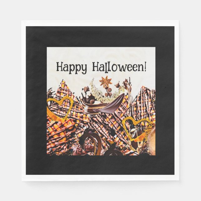 SUNS! SUNSHINE! HAPPY HALLOWEEN! :) NAPKIN (Front)