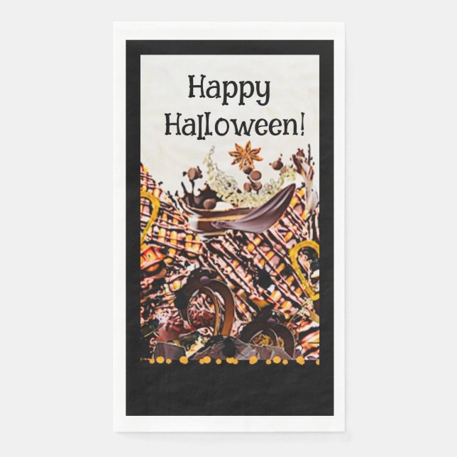 SUNS! SUNSHINE! HAPPY HALLOWEEN! :) NAPKIN (Front)