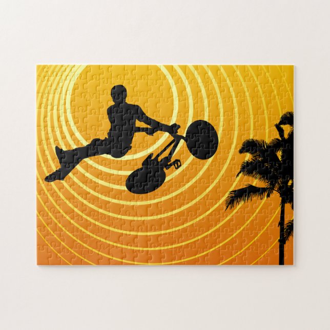 sunscene cycling jigsaw puzzle (Horizontal)