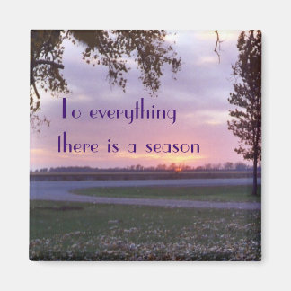 sunset8magnet, To everything   there is a season Magnet