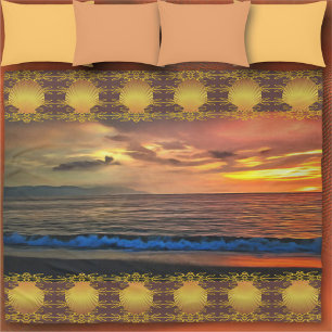Sunset 1577  fleece blanket