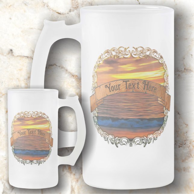 Sunset 1577 frosted glass beer mug (Creator Uploaded)