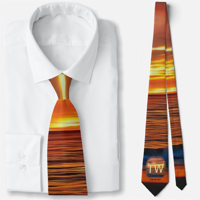 Sunset 1577 Monogram Tie (Creator Uploaded)