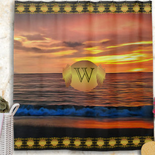 Sunset 1577 shower curtain