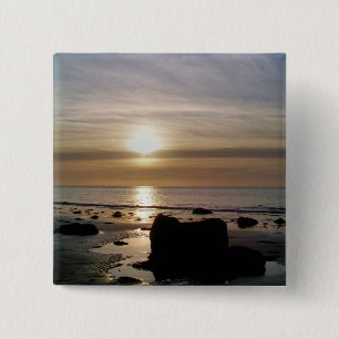 SUNSET 15 CM SQUARE BADGE