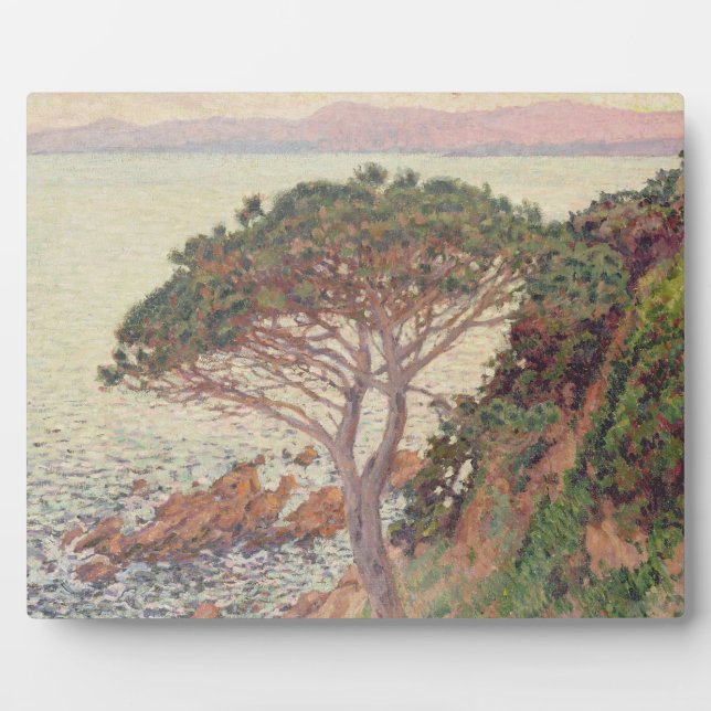 Sunset, 1916 (oil on canvas) plaque (Front)