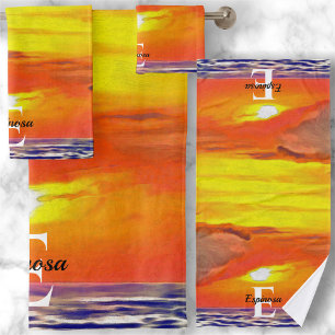 Sunset 2443 bath towel set