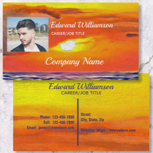 Sunset 2443 business card