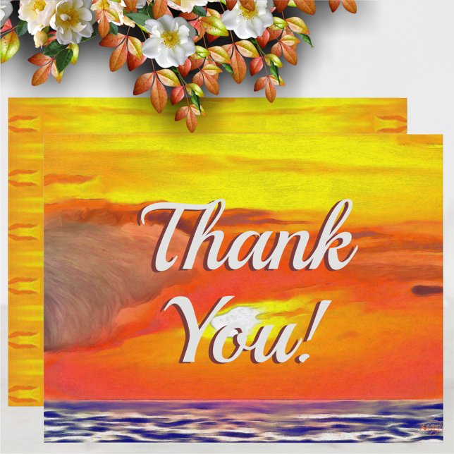 Sunset 2443 thank you card (Creator Uploaded)