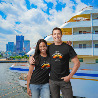  Sunset 25th Anniversary Cruise Black personalise  T-Shirt