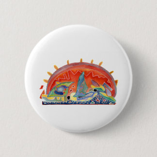 Sunset 2 over Cannes, customisable 6 Cm Round Badge