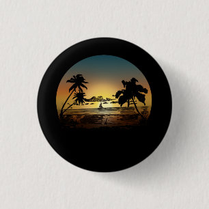 Sunset 3 Cm Round Badge