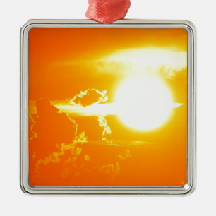 sunset 3 metal tree decoration