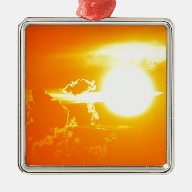 sunset 3 metal tree decoration (Front)