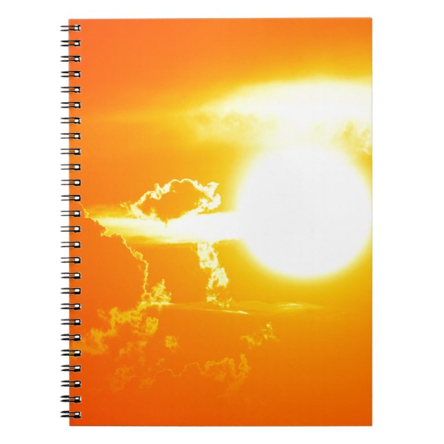 sunset 3 spiral notebook (Front)