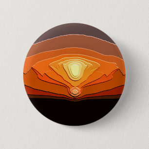 SUNSET 6 CM ROUND BADGE