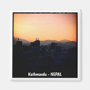 Sunset above Kathmandu, The Himalayas - Nepal Magnet