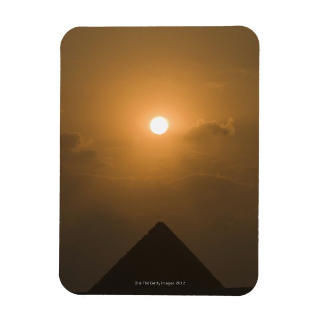 Sunset above The Great Pyramid Magnet (Vertical)