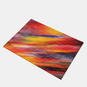 Sunset Abstract Colors Doormat