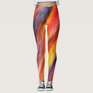 Sunset Abstract Colors - Leggings