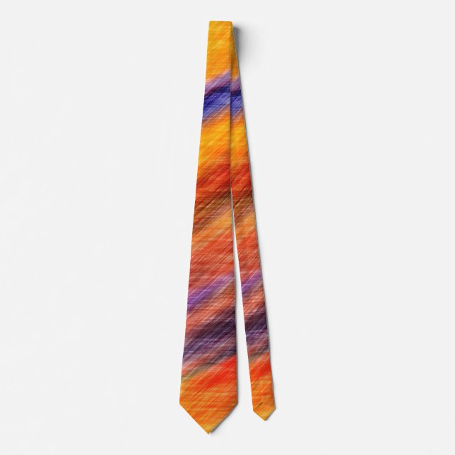 Sunset Abstract Colours 1 Tie (Front)