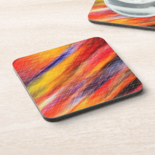 Sunset Abstract Colours Coaster