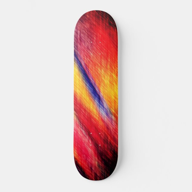 Sunset Abstract Colours Skateboard (Front)