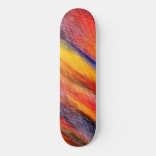 Sunset Abstract Colours  Skateboard Colourful