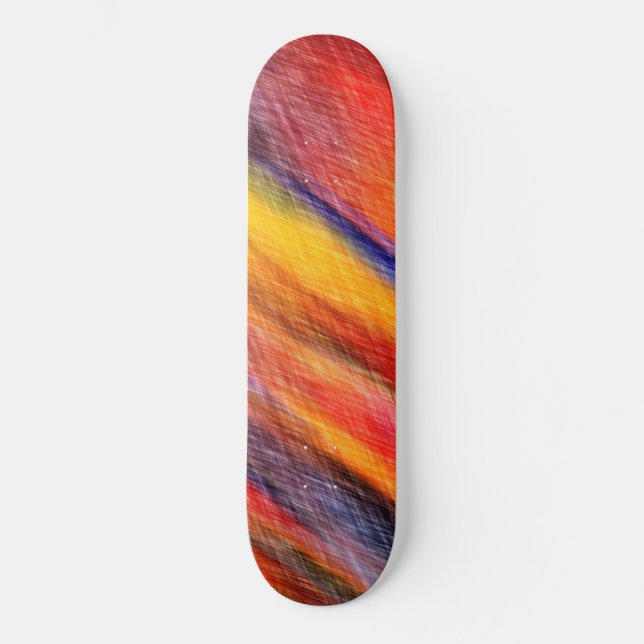 Sunset Abstract Colours  Skateboard Colourful (Front)