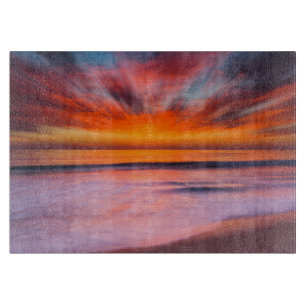 Sunset abstract from Tamarack Beach Cutting Board